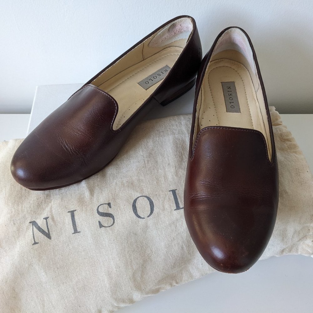 Nisolo Women's Brown Leather Loafers